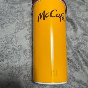 Mc Donald's Mc Cafe Travel Coffee Mug Cup Flip Lid From Sxsw Badge Lounge